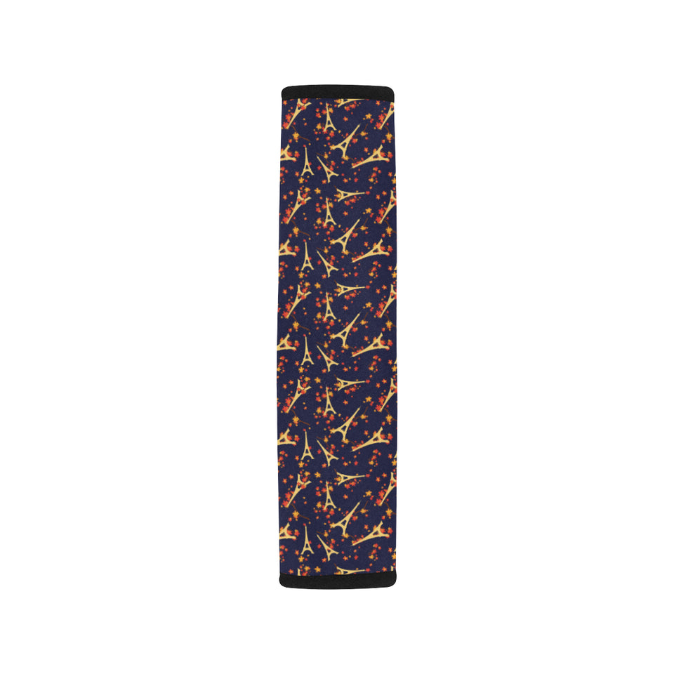 Eiffel Tower Pattern Print Design 02 Car Seat Belt Cover