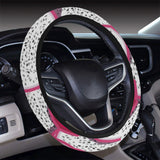 Sliced Dragon Fruit Pattern Car Steering Wheel Cover