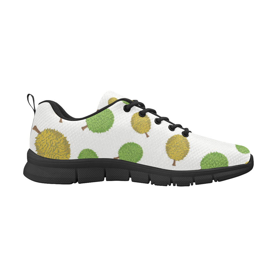 Durian Background Pattern Men's Sneakers Black