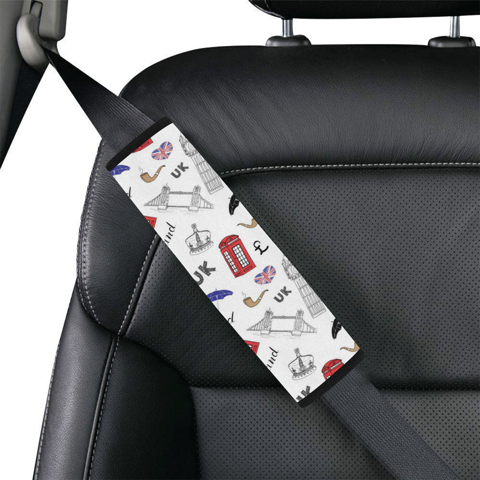 British Pattern Print Design 01 Car Seat Belt Cover