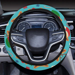 Christmas Corgi Pattern Car Steering Wheel Cover