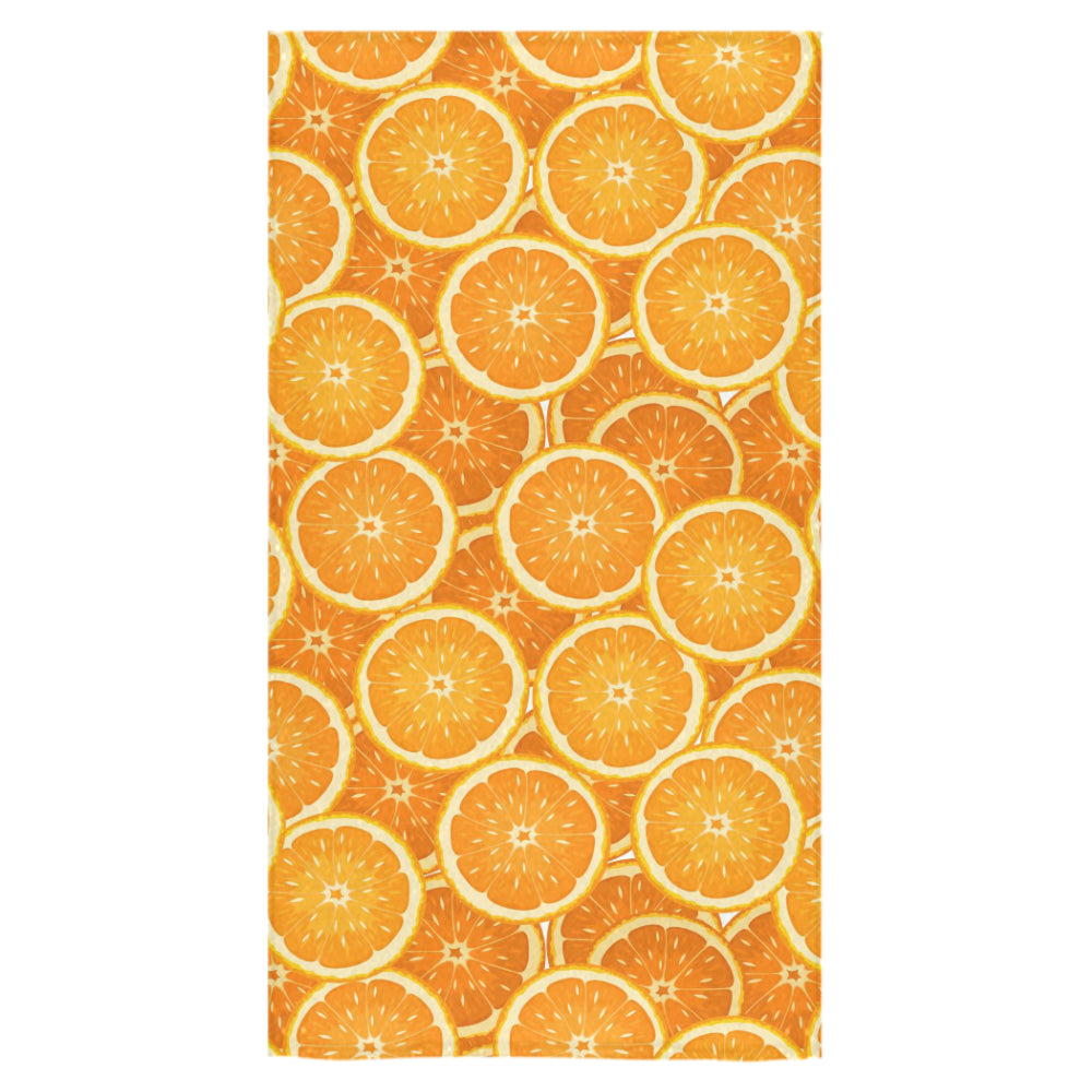 Sliced Orange Pattern Bath Towel
