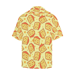 Cheese Pattern Men's All Over Print Hawaiian Shirt