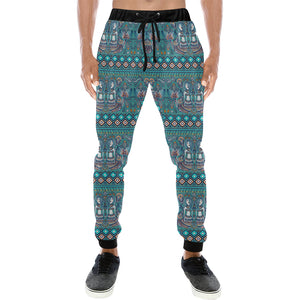 Mermaid Pattern Ethnic Motifs Unisex Casual Sweatpants