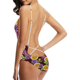 Passion Fruit Sliced Pattern Women's One-Piece Swimsuit
