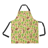 Hedgehog Pattern Print Design 02 Adjustable Apron