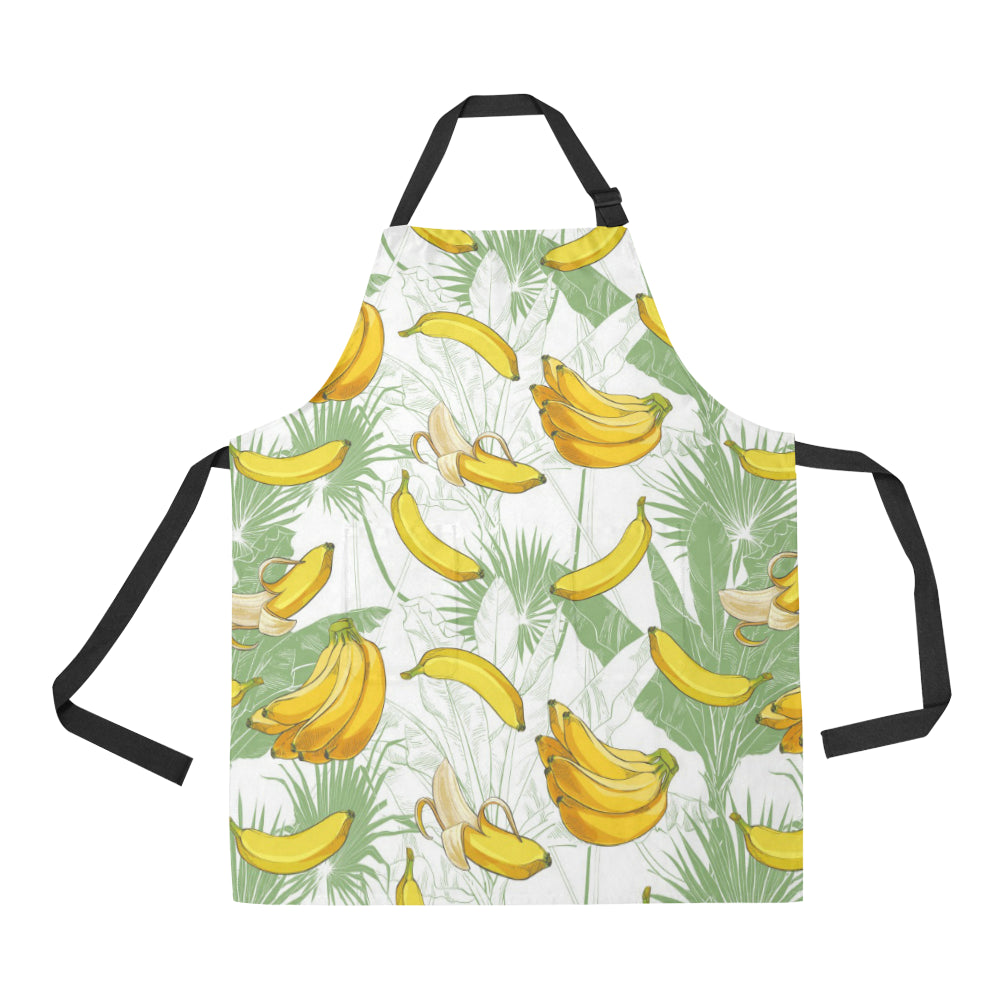 Banana Pattern Background Adjustable Apron