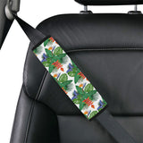 Heliconia Butterfly Leaves Pattern Car Seat Belt Cover