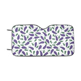 Eggplant Pattern Print Design 05 Car Sun Shade