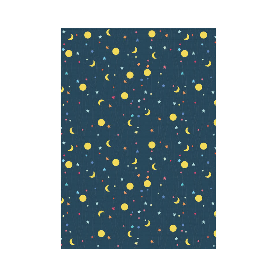 Moon Star Pattern House Flag Garden Flag