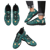 Corgi Astronaut Pattern Men's Sneakers Black