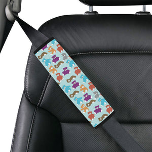 Teddy Bear Pattern Print Design 03 Car Seat Belt Cover