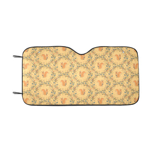 Squirrel Pattern Print Design 01 Car Sun Shade