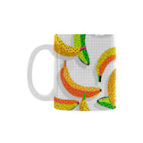 Banana Geometric Pattern Classical White Mug (FulFilled In US)