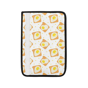 Bread Toast Pattern Print Design 02 Car Seat Belt Cover