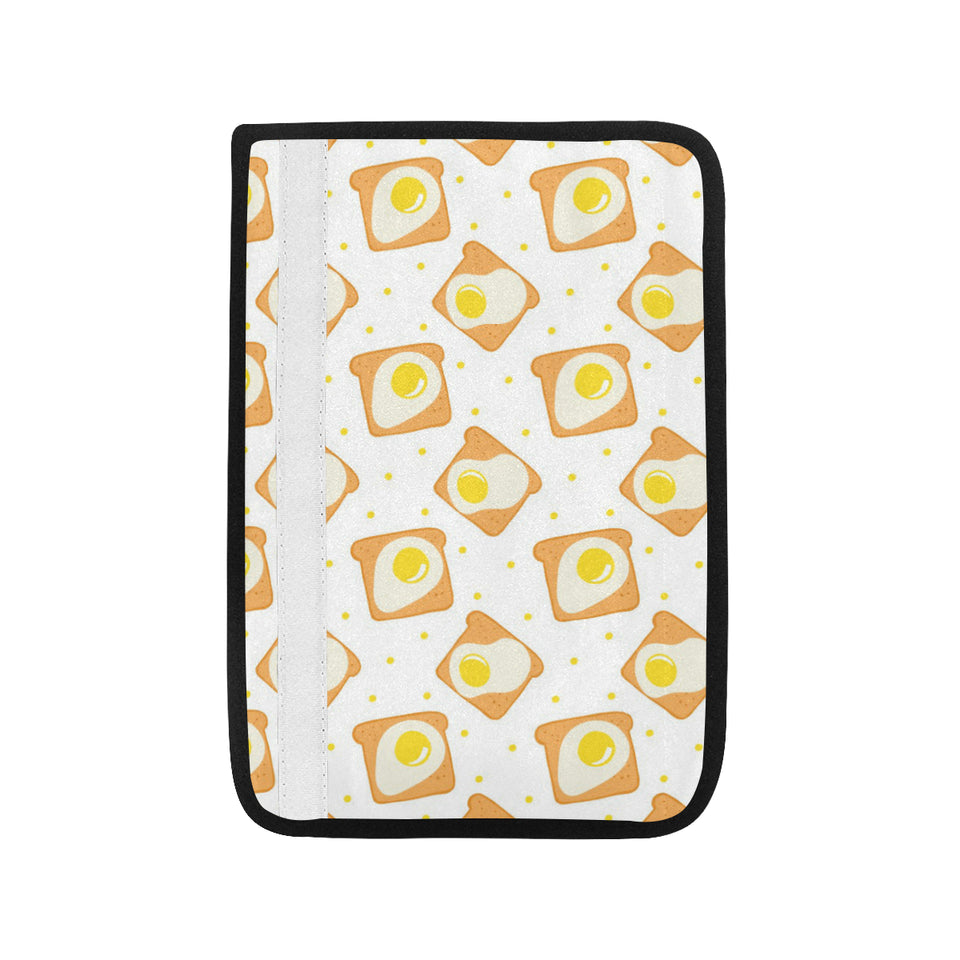 Bread Toast Pattern Print Design 02 Car Seat Belt Cover