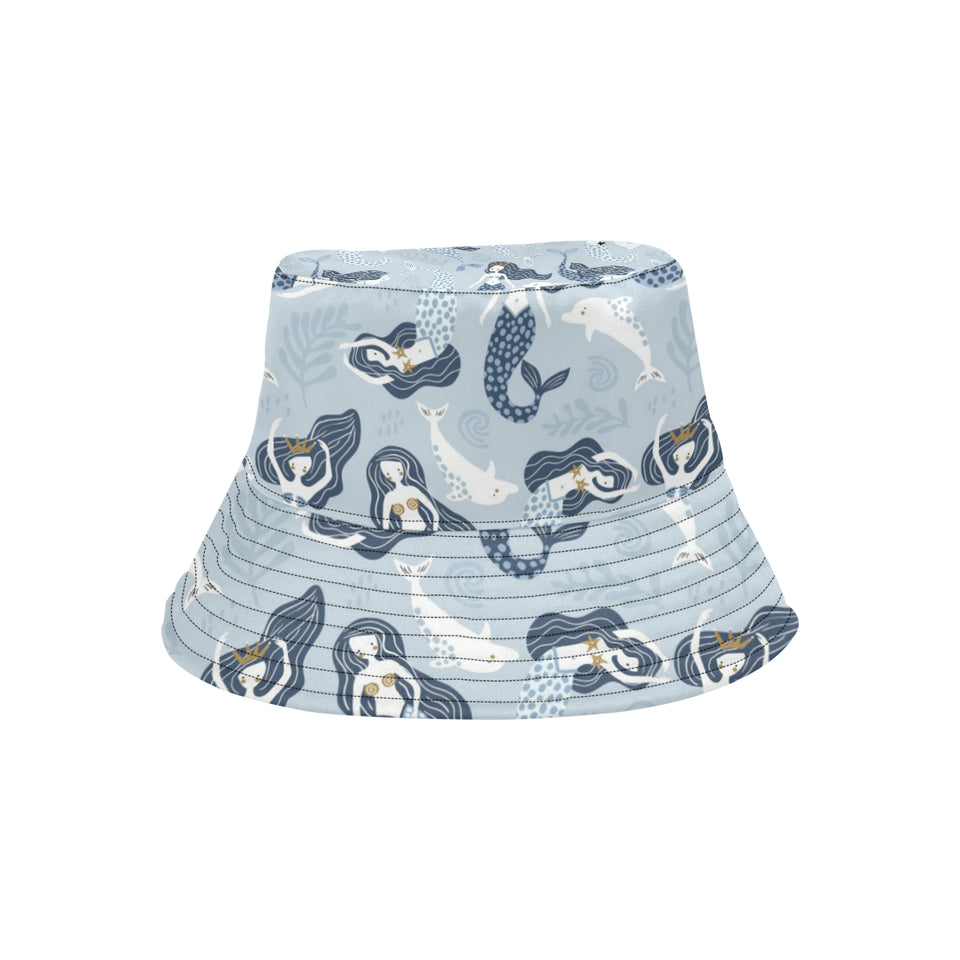 Mermaid Dolphin Pattern Unisex Bucket Hat