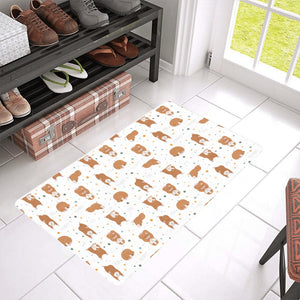 Guinea Pig Pattern Print Design 01 Doormat