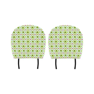 Frog Clover leaves Pattern Car Headrest Cover