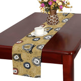 Lion Pattern Print Design 03 Table Runner