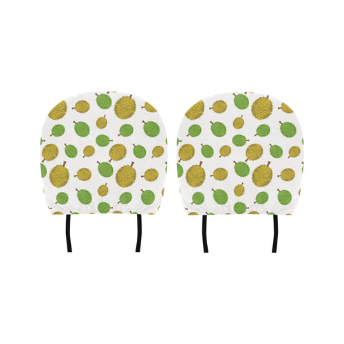 Durian Background Pattern Car Headrest Cover