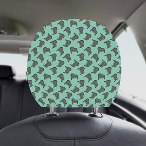 Piano Pattern Print Design 04 Car Headrest Cover