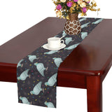 Pigeon Pattern Print Design 01 Table Runner