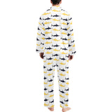 Swordfish Pattern Print Design 05 Men's Long Pajama Set