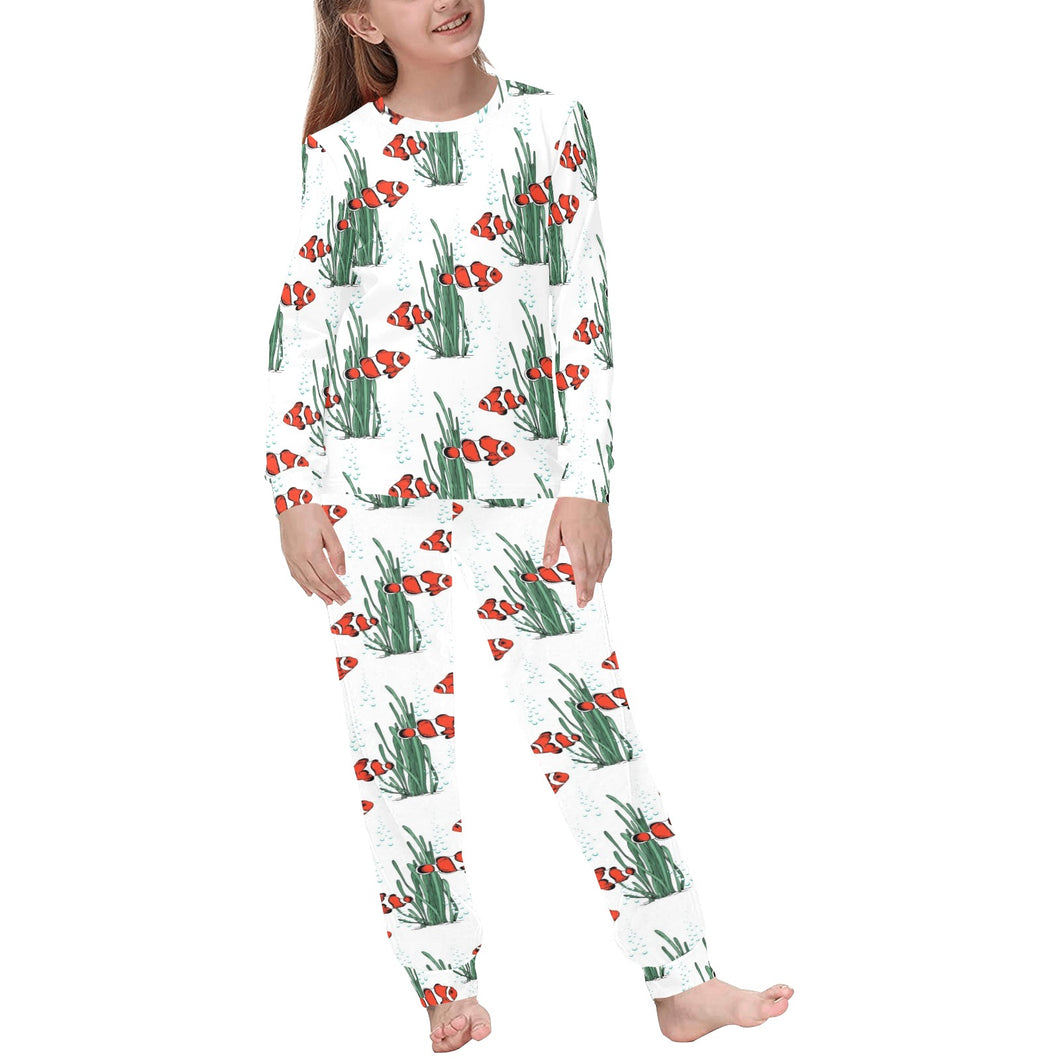 Clown Fish Pattern Print Design 03 Kids' Boys' Girls' All Over Print Pajama Set