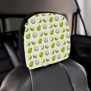 Coconut Pattern Print Design 04 Car Headrest Cover