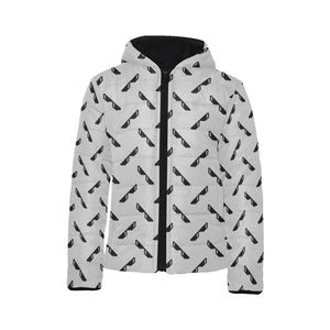 Sun Glasses Pattern Print Design 05 Kids' Boys' Girls' Padded Hooded Jacket