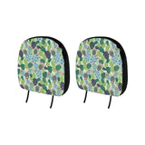 Cactus Pattern Background Car Headrest Cover