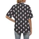 Alien Pattern Print Design 04 Women's All Over Print Hawaiian Shirt