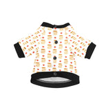 Pancake Pattern Print Design 02 All Over Print Pet Dog Round Neck Fuzzy Shirt