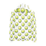 Tennis Pattern Print Design 05 Men's Padded Hooded Jacket(ModelH42)