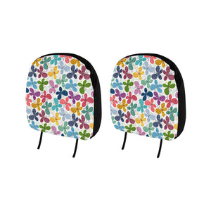 Colorful Butterfly Pattern Car Headrest Cover