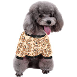 Pretzels Pattern Print Design 02 All Over Print Pet Dog Round Neck Fuzzy Shirt