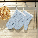 Pigeon Pattern Print Design 03 Heat Resistant Oven Mitts