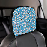 Pelican Pattern Print Design 04 Car Headrest Cover