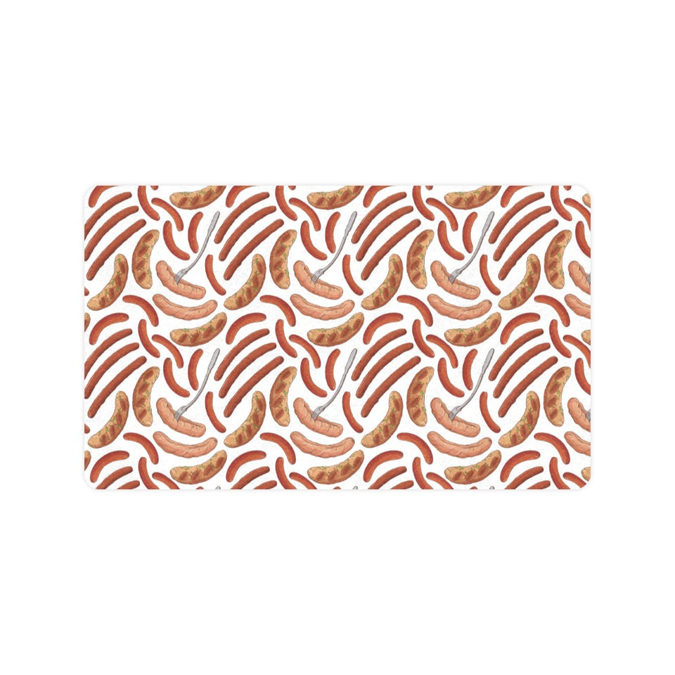 Sausage Pattern Print Design 05 Doormat