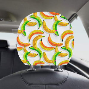 Banana Geometric Pattern Car Headrest Cover