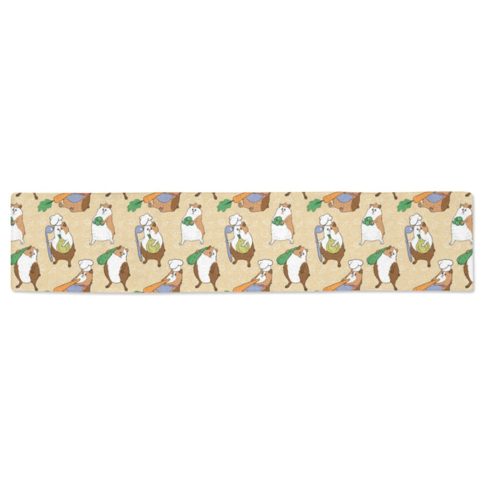 Guinea Pig Pattern Print Design 02 Table Runner