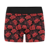 Rose Pattern Print Design 01 Men's All Over Print Boxer Briefs Men's Underwear