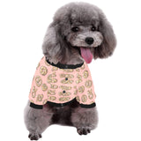 Pretzels Pattern Print Design 04 All Over Print Pet Dog Round Neck Fuzzy Shirt