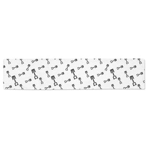 Engine Piston Random Pattern Print Design 04 Table Runner