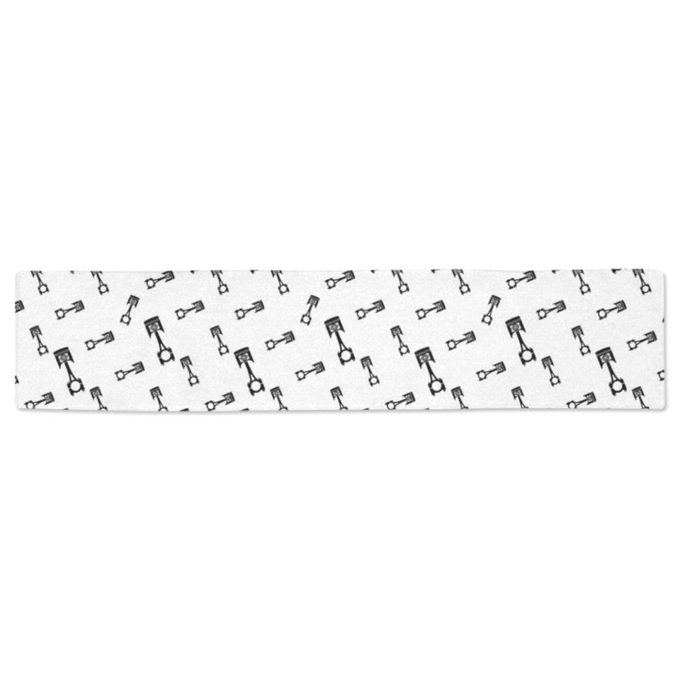 Engine Piston Random Pattern Print Design 04 Table Runner