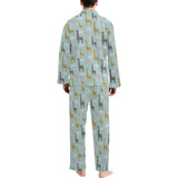 Giraffe Pattern Print Design 03 Men's Long Pajama Set