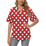 Canada Pattern Print Design 05 Women's All Over Print Hawaiian Shirt