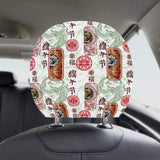 Dragon Pattern Happy Dragon Boat Festival Car Headrest Cover