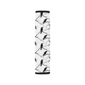 Crow Pattern Background Car Seat Belt Cover